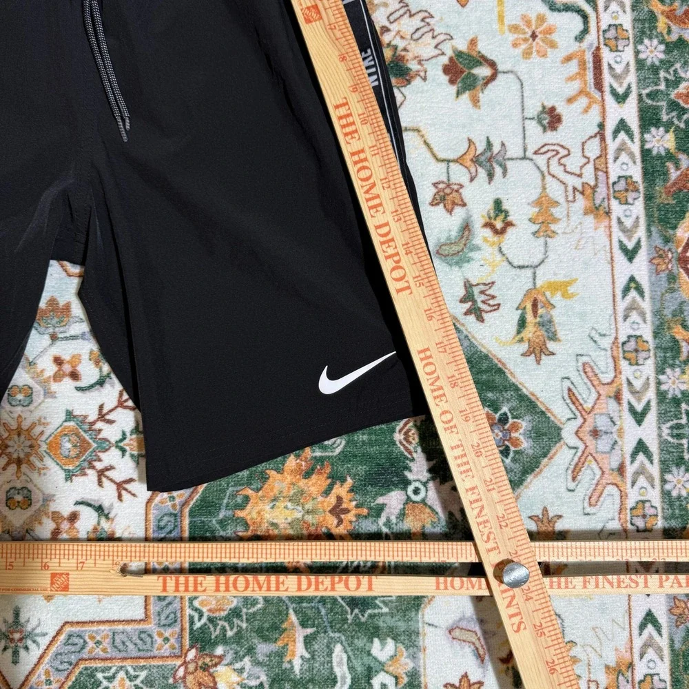 Nike Men's Black Athletic Training Shorts with Logo Tape - Size S‎
